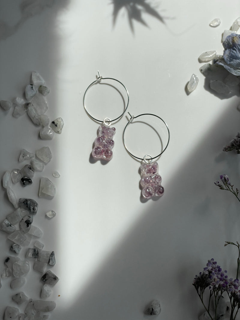 Lepidolite Gummy Bear Hoops