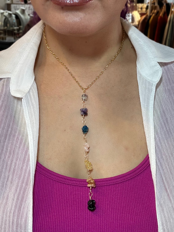 “The Chakra Necklace” Water resistant Gold Filled Necklace