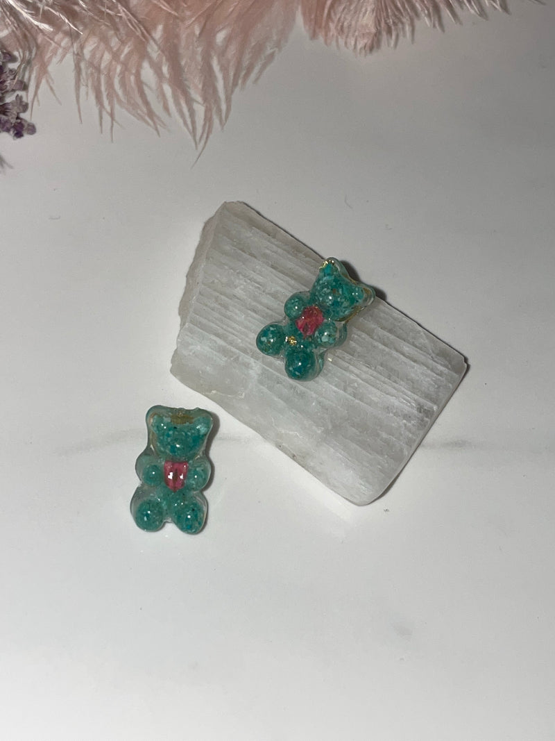 Chrysocolla Gummy Bear Studs