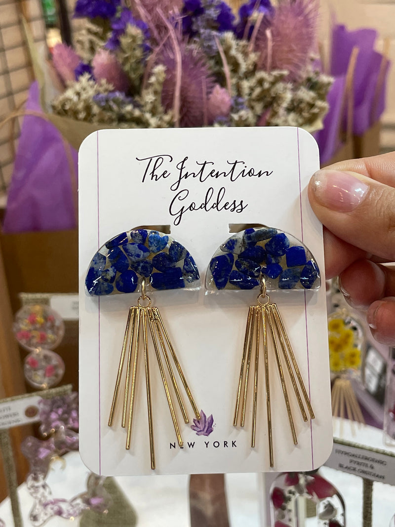 “Dimension" Lapis Lazuli Earrings