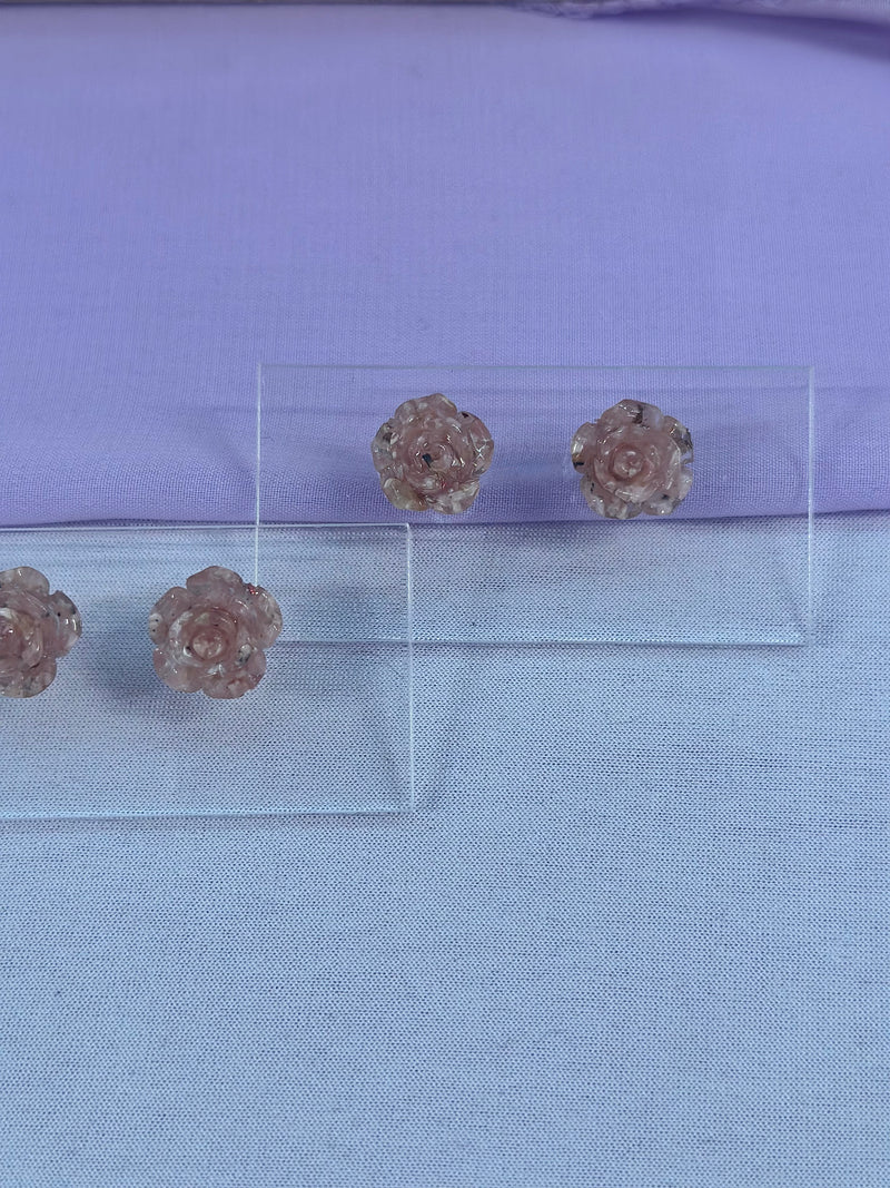 Rhodochrosite Roses Studs