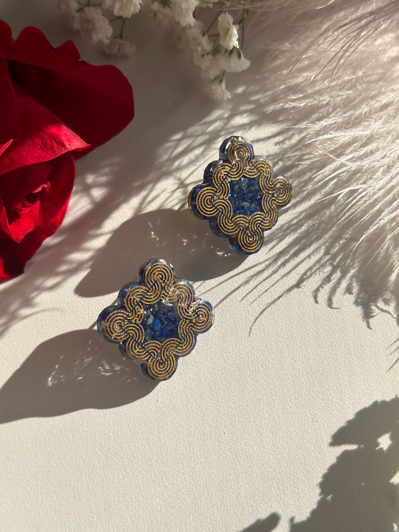 “Porto” Lapis Lazuli Studs