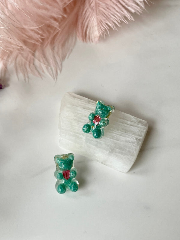 Chrysocolla Gummy Bear Studs